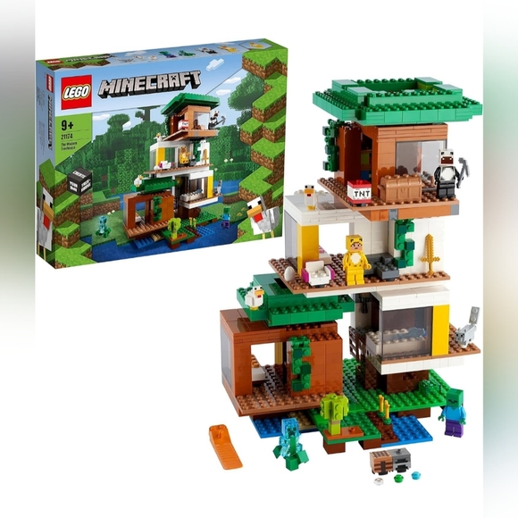 Lego Minecraft 21174 The Modern Treehouse Building Set NWT
